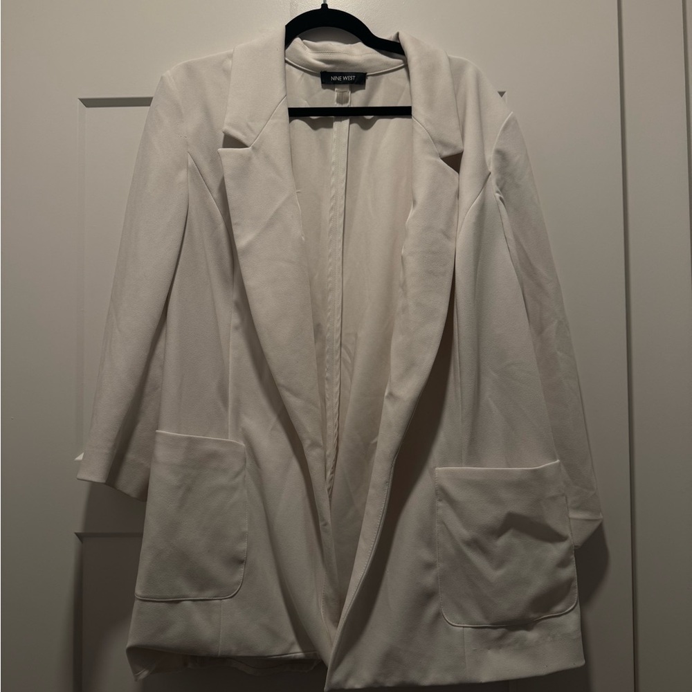 Nine West off white  Open-Front Blazer Jacket